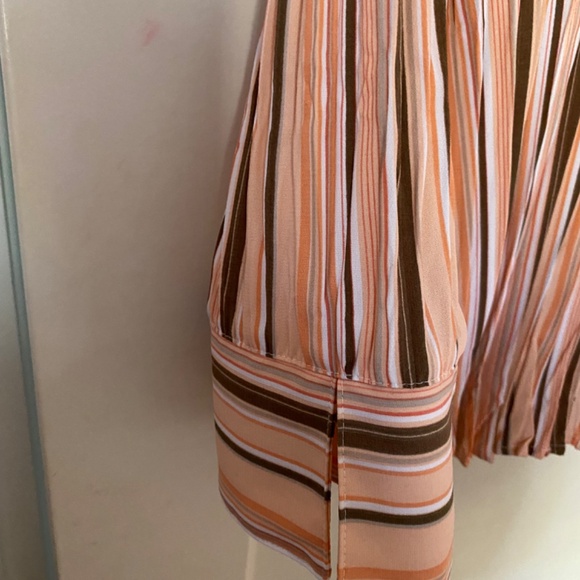 Fred David stretch pleated blouse, long sleeve , XL, multicoloured - Picture 4 of 6